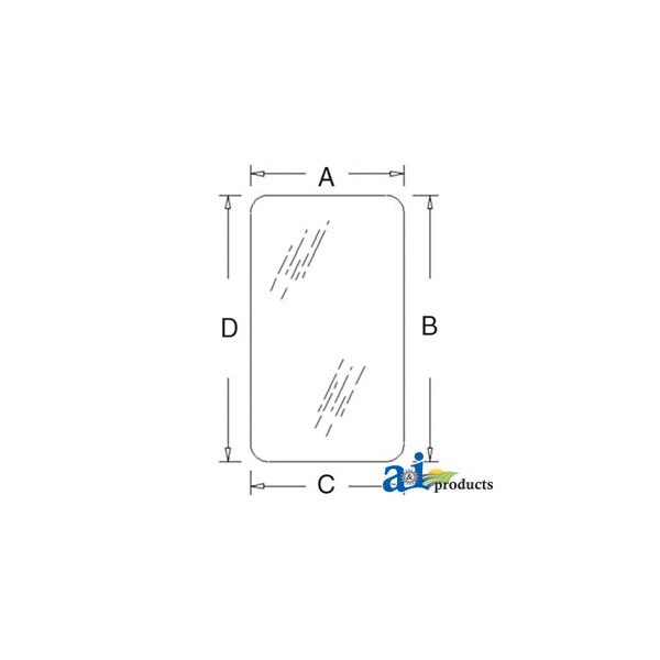 Glass, Door (RH/LH) - Tinted 37" x23" x2"